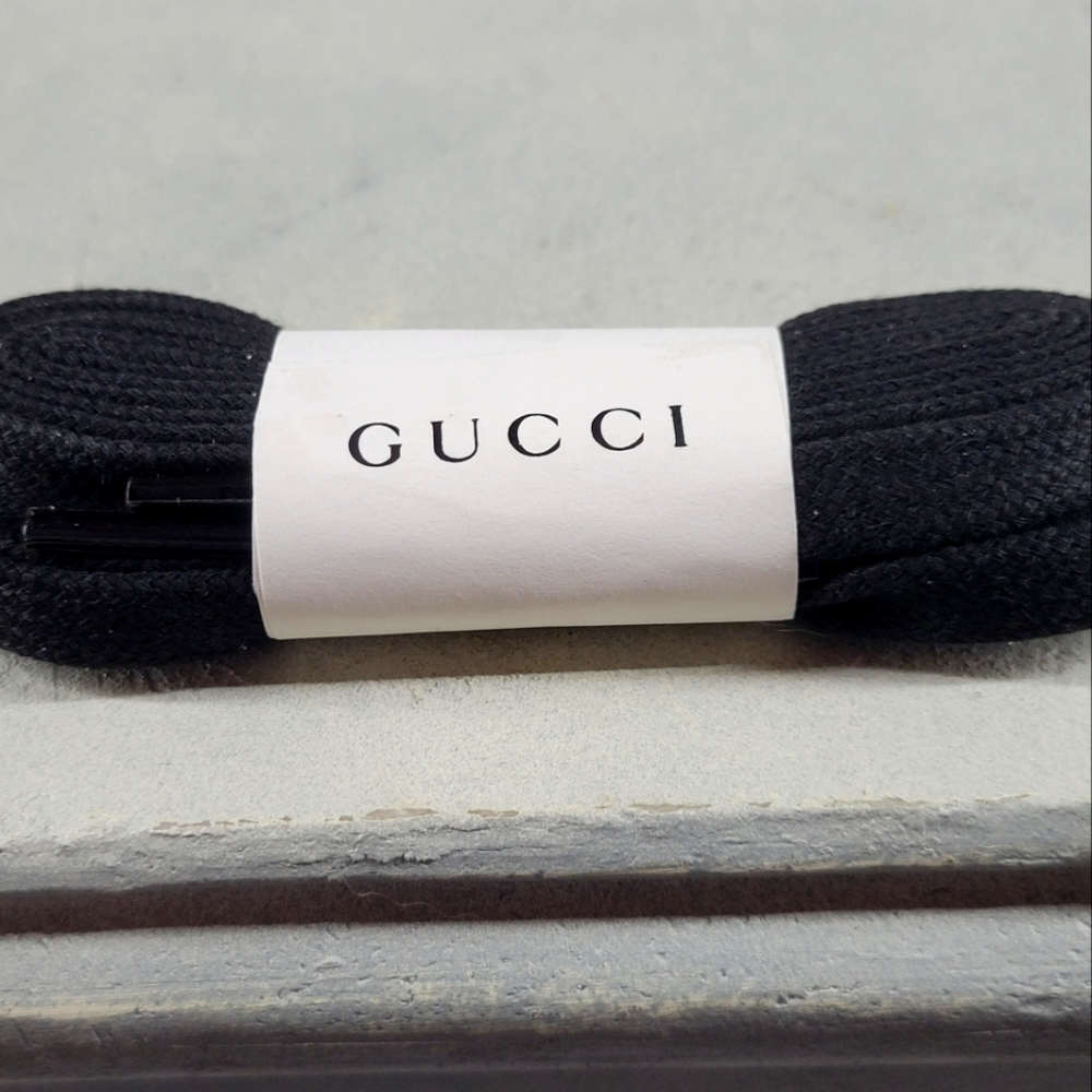 Gucci shoe laces. Black. Approx 50 inch